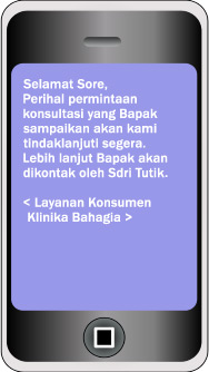 Contoh terima SMS dengan Signature