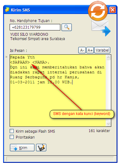 software sms update terbaru dengan kata kunci